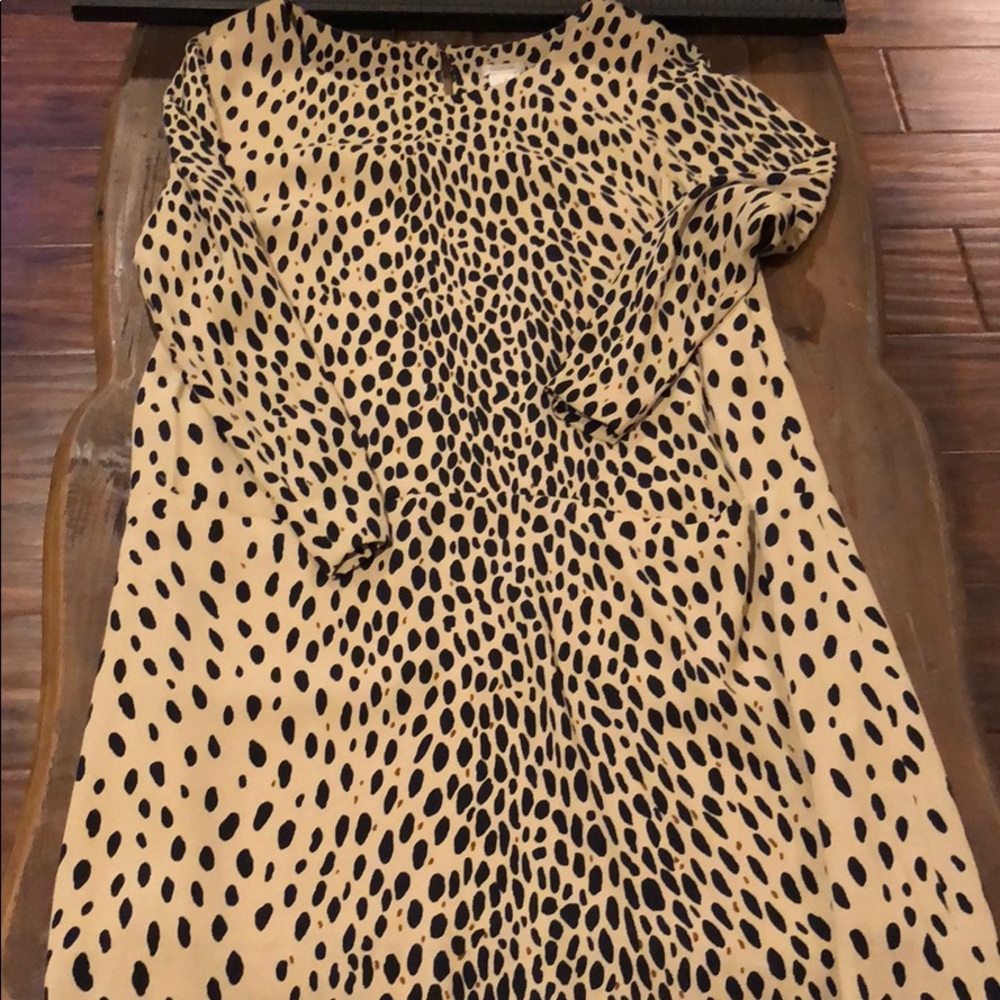 Fun cheetah print shift dress